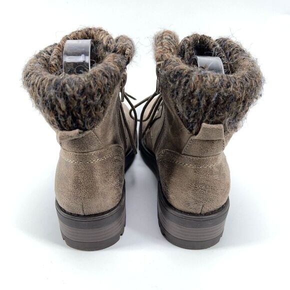 B-52 Bullboxer Brown Leather Ankle Boot Side Zip Lined Size US 7 Womens - Picture 4 of 9